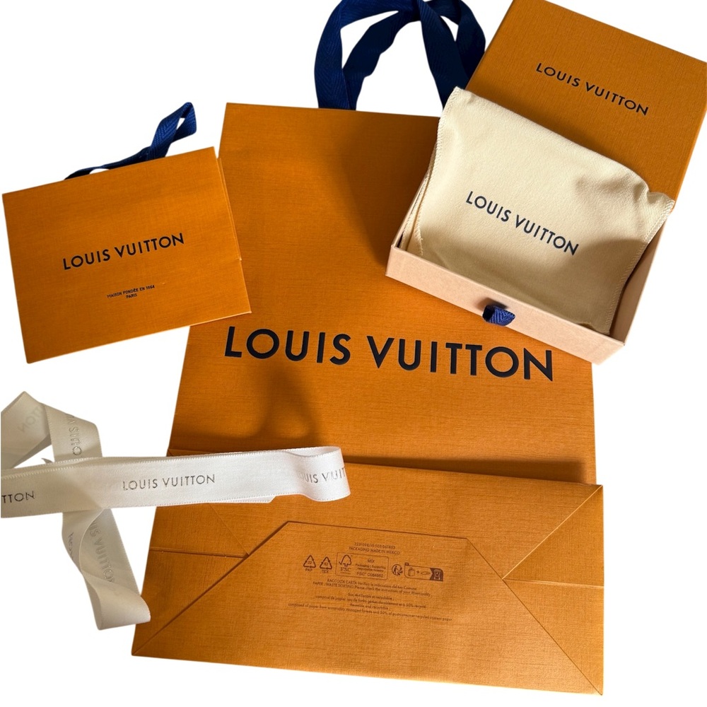 Louis Vuitton Orange and Cream Packaging Set